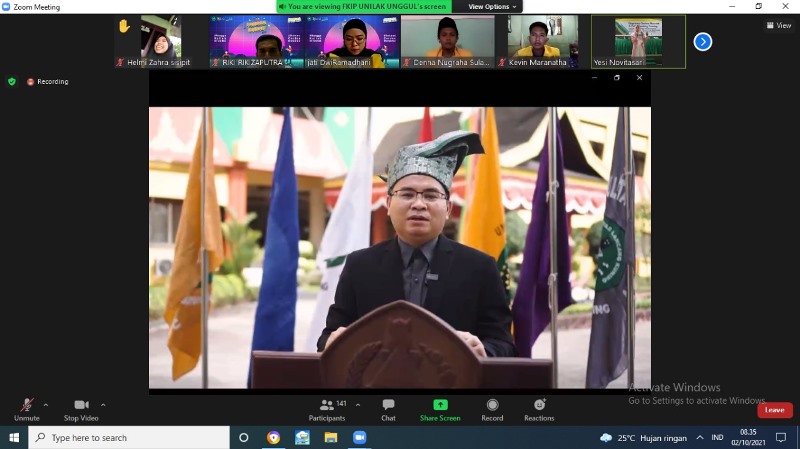 Ini Pesan Menteri Pariwisata RI dan Gubri Untuk Mahasiswa Baru Unilak