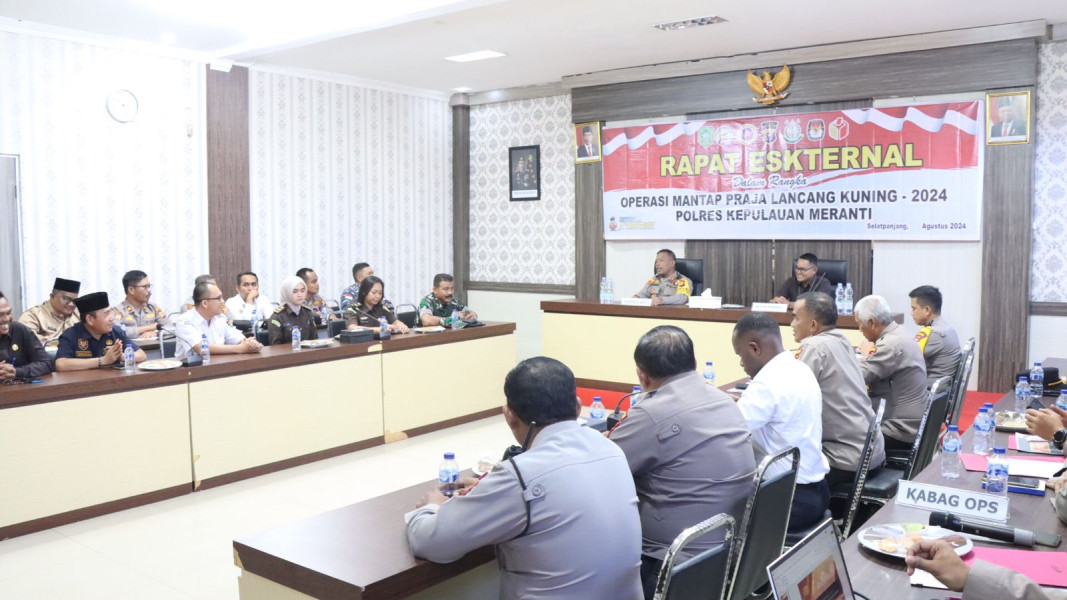 Polres Meranti Gelar Rakor Internal Operasi OMP Lancang Kuning 2024