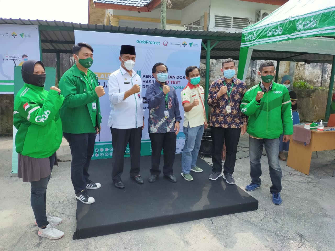 Launching Kerjasama RS Lancang Kuning – Grab Pekanbaru: Meningkatkan Protokol Kesehatan & Menyejahterakan Mitra Driver