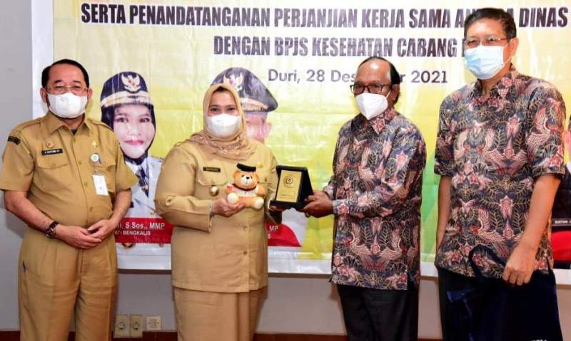 BPJS Kesehatan Tandatangani Kerjasama dengan Diskes Bengkalis