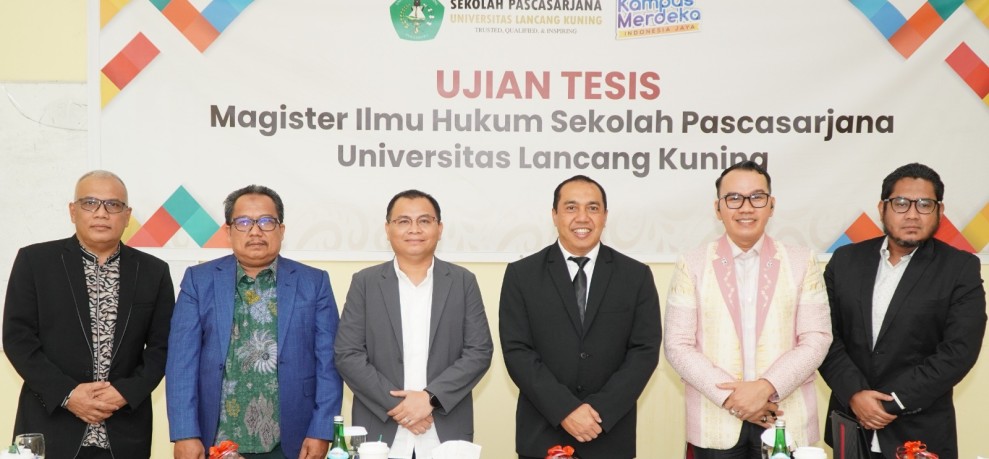 Kapolresta Pekanbaru Kombes Pol Jeki Rahmat Mustika S.I.K Raih Gelar Magister Ilmu Hukum  Di Unilak