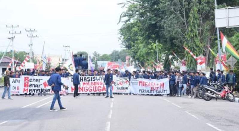 Giliran BEM Politeknik Negeri Bengkalis Unjuk Rasa Tolak Kenaikan BBM
