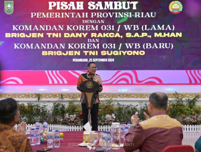 Pjs Bupati Kepulauan Meranti Hadiri Pisah Sambut Danrem 031/Wira Bima