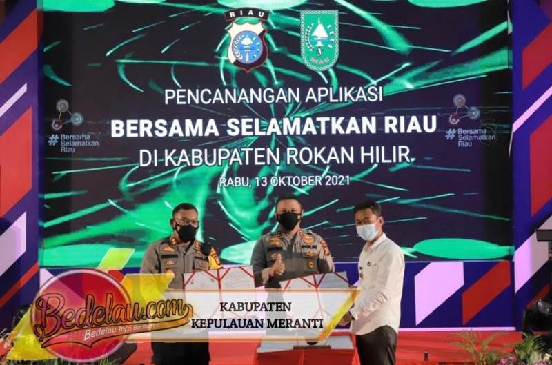 Resmi Diluncurkan, Aplikasi BSR Polda Riau Efektif Tekan Penyebaran Covid-19 di Rohil