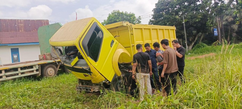 Pria di Pelalawan Nekat Curi Komponen Truk Barang Bukti di Pos Polisi