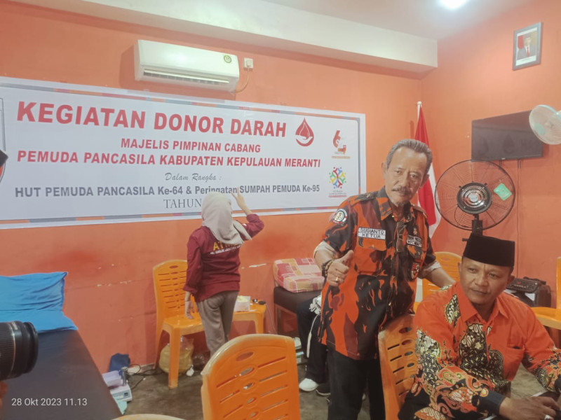 HUT Sumpah Pemuda dan Pemuda Pancasila Ke 94/64 Tahun, MPC Pemuda Pancasila Lakukan Aksi Donor Darah